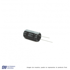 CAPACITOR DE 100uF 350V RADIAL  W350V100M