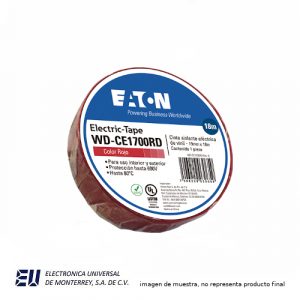 CINTA PVC ROJO 19mmx 18 M  WD-CE1700RD