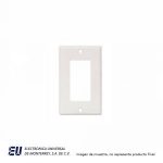PLACA 1 MODULO BLANCO DECORATOR TERMOFIJO CON TORNILLO  2151W-BOX
