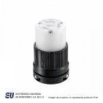 CONECTOR DE NYLON 2P3H, 30A, 250VCA NEMA L6-30, GRADO INDUSTRIAL  CWL630C